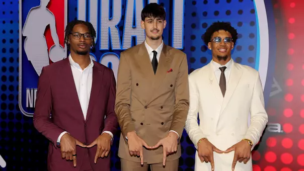 From left: Morez Johnson Jr., Aday Mara and Yaxel Lendeborg