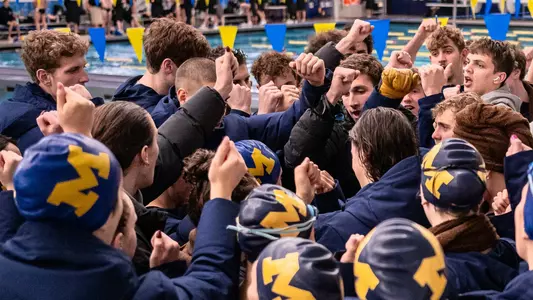 Swimming and Diving Team Celebration