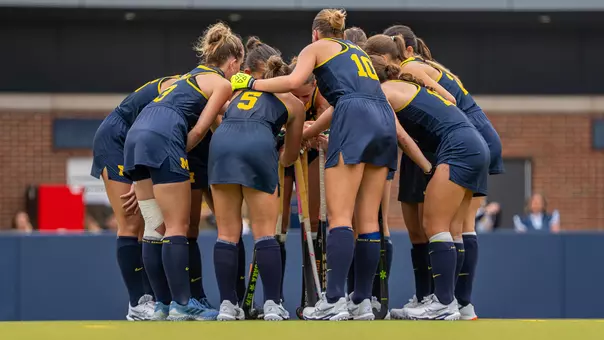 Michigan Field Hockey Huddle
