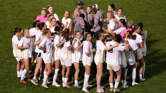 Women's Soccer Team Huddle
