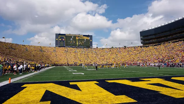 Michigan Stadium Maize Out field view generic