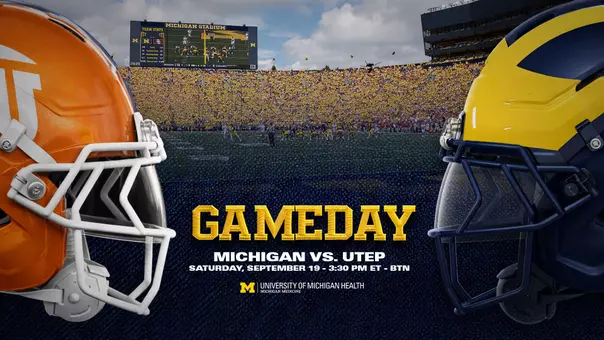 Michigan Football vs. UTEP Gameday Graphic