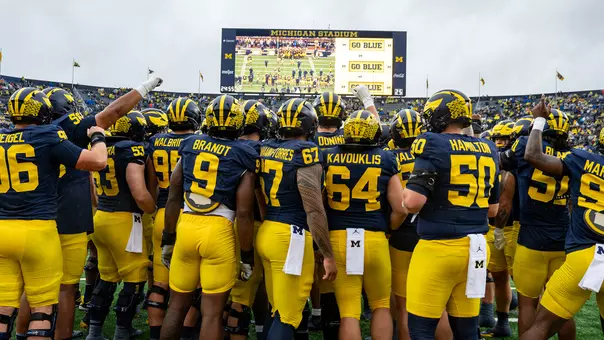 Football vs. UTEP Huddle