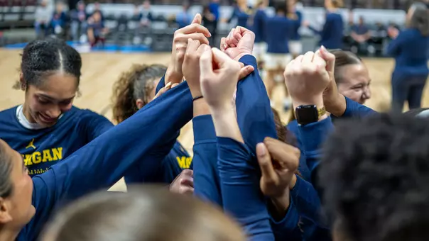 Team huddle away road game