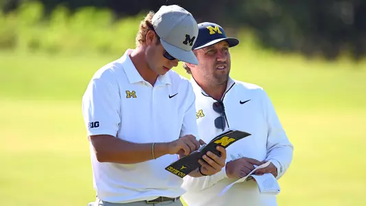 Mackey Beckett and Coach Zach Barlow