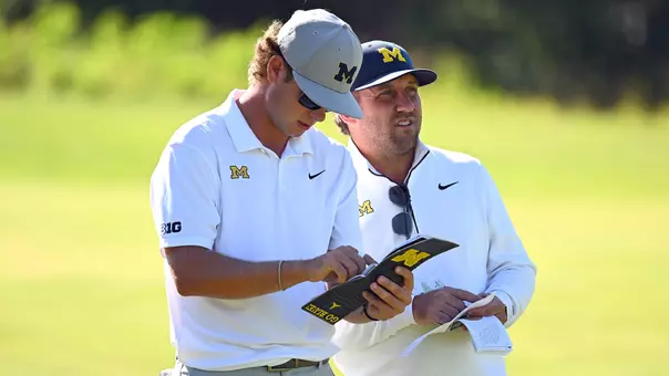 Mackey Beckett and Coach Zach Barlow