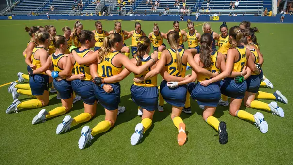 Michigan Field Hockey Huddle