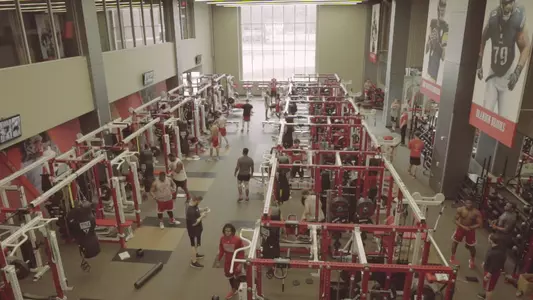 Miami Football Athletic Performance Center Weight Room - March 201