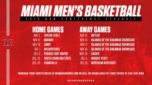 2018 Non-Conference Schedule