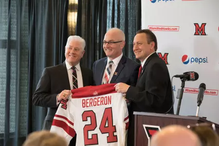 Chris Bergeron Jersey Presentation