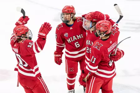 Hockey Group Action Shot