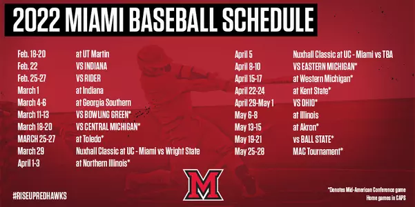 Baseball Schedule