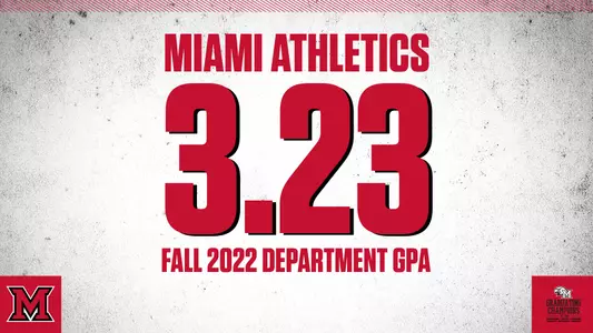 Miami Athletics Fall 2022 GPA