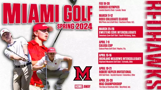 Miami Golf Spring 2024 schedule