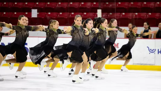 Synchronized Skating Action Shot