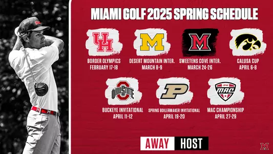Miami Golf Spring 2025 Schedule