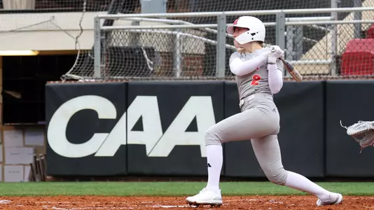 Elon, NC – Feb 9: NCAA Softball - Miami vs Evansville at Hunt Softball Park in Elon, NC on February 9, 2024. (Credit: Andy Mead/YCJ)