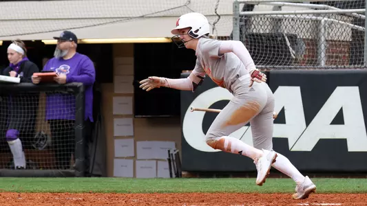 Elon, NC – Feb 9: NCAA Softball - Miami vs Evansville at Hunt Softball Park in Elon, NC on February 9, 2024. (Credit: Andy Mead/YCJ)
