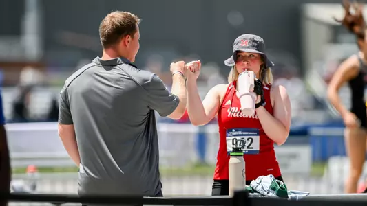 Coach Ryan Smith and Ella Rigel