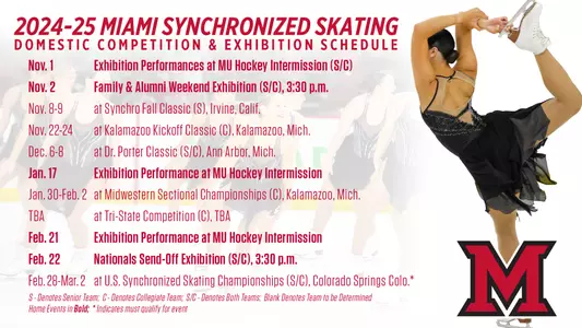 Synchro 2024-25 Schedule Graphic