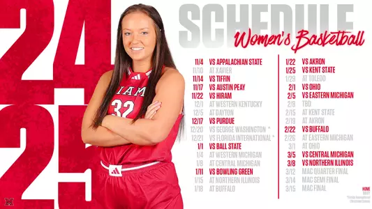 2024-25 WBB Schedule