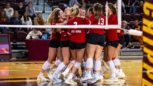 Volleyball Celebration at CMU