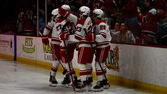 Miami Hockey goal celebration