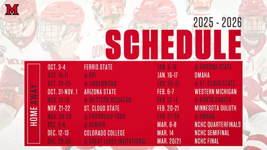 2025-26 Miami Hockey schedule