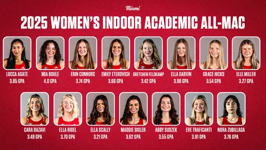 Women's Indoor T&F Academic All-MAC