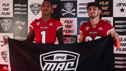 Dequan Finn and Silas Walters at MAC Media Day