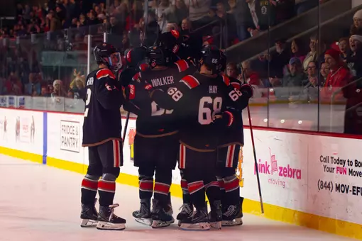 Miami Hockey goal celebration