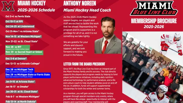 Blue Line Club brochure