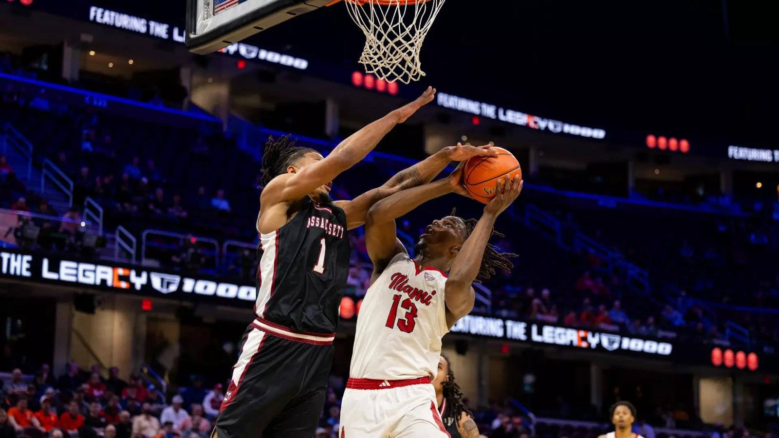 UMass Hands No. 20 Miami First Loss of Season - Miami University RedHawks