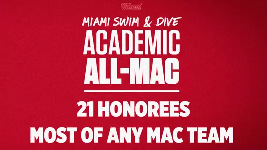 Swim/Dive Academic All-MAC Graphic