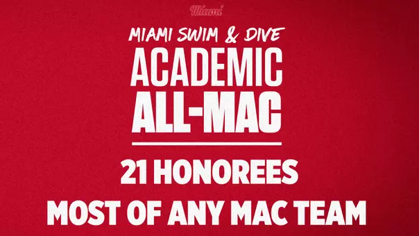 Swim/Dive Academic All-MAC Graphic