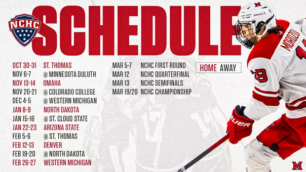 Miami Hockey 2026-27 schedule of conference games