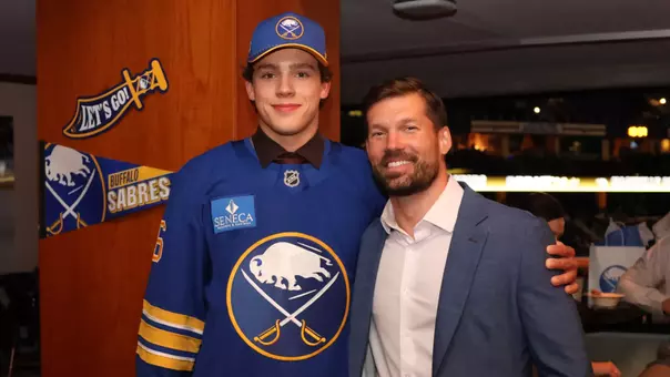 Ilia Morozov at the 2026 NHL Draft