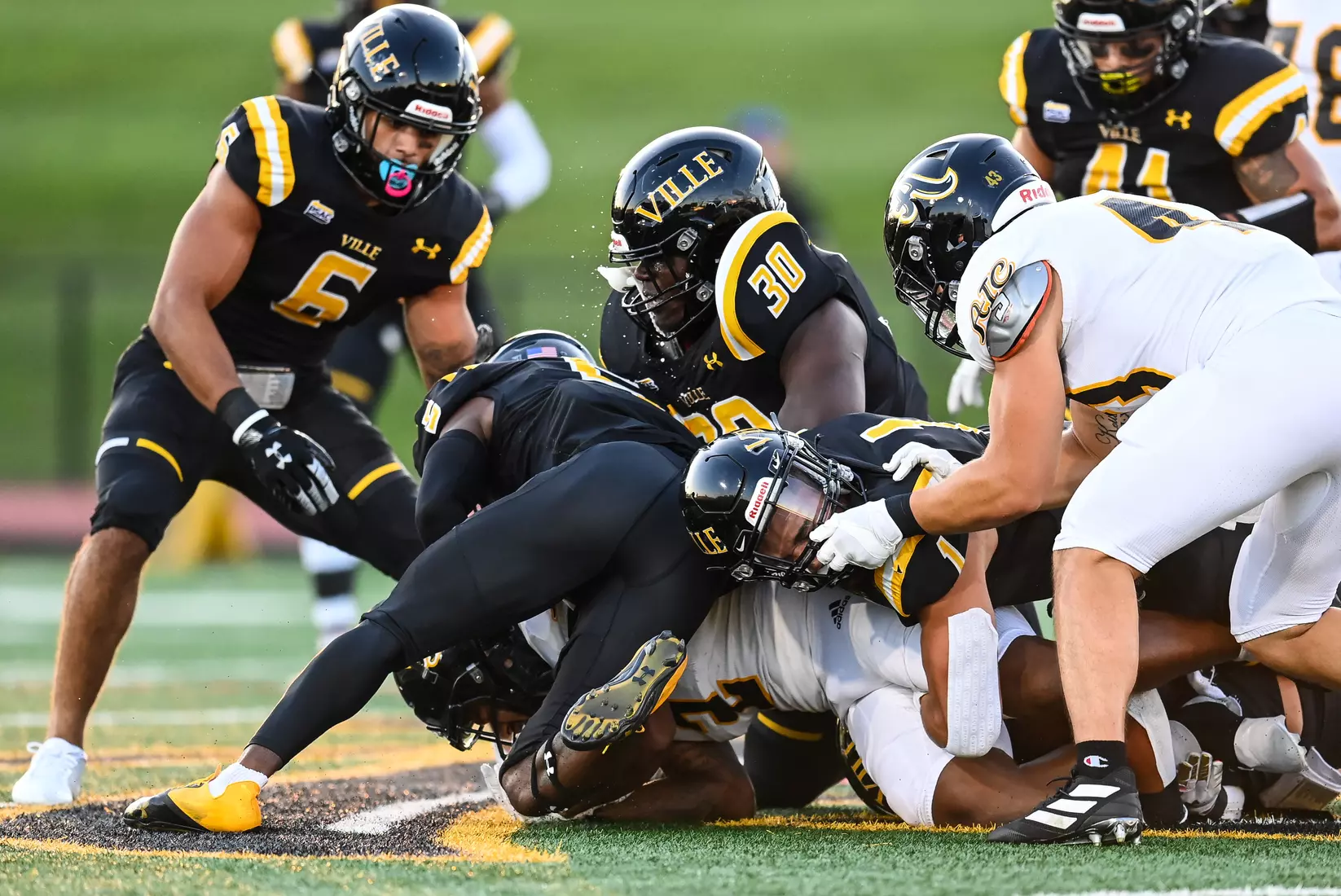 Millersville vs. American International football game at Chryst Field at Biemesderfer Stadium in Millersville, PA on Thursday, September 2, 2021. Mark Palczewski/Millersville Athletics Photo.