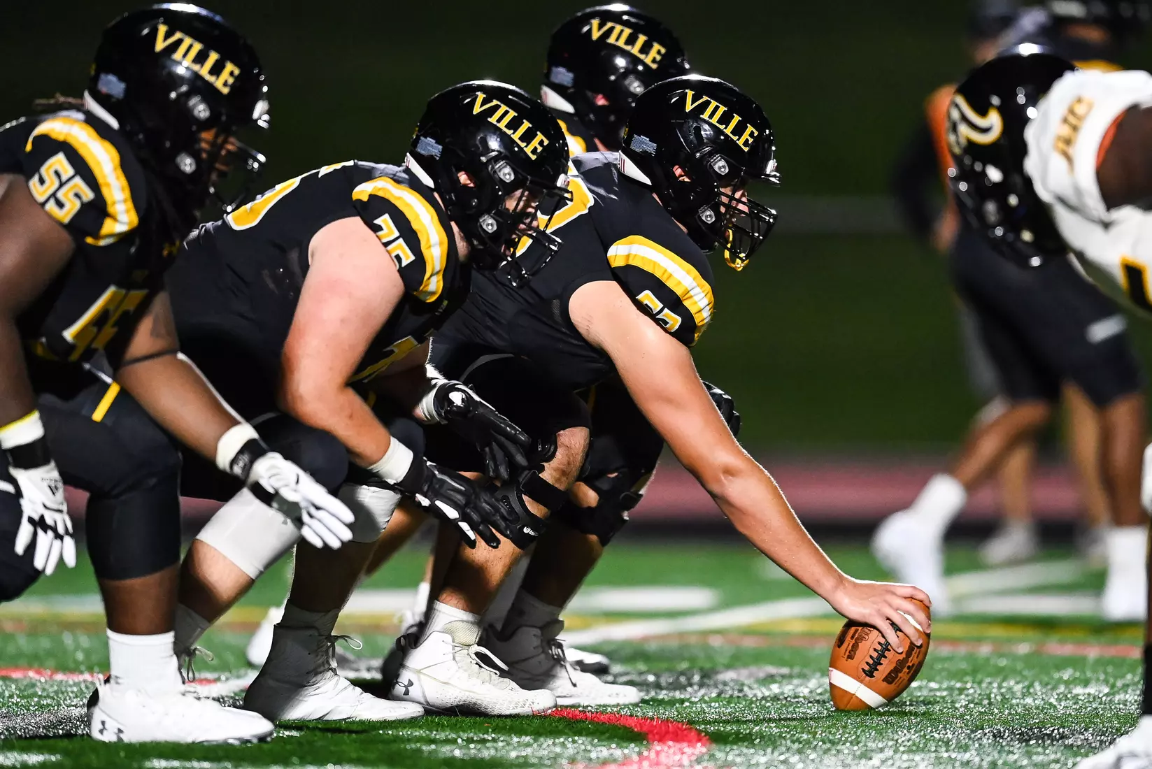 Millersville vs. American International football game at Chryst Field at Biemesderfer Stadium in Millersville, PA on Thursday, September 2, 2021. Mark Palczewski/Millersville Athletics Photo.