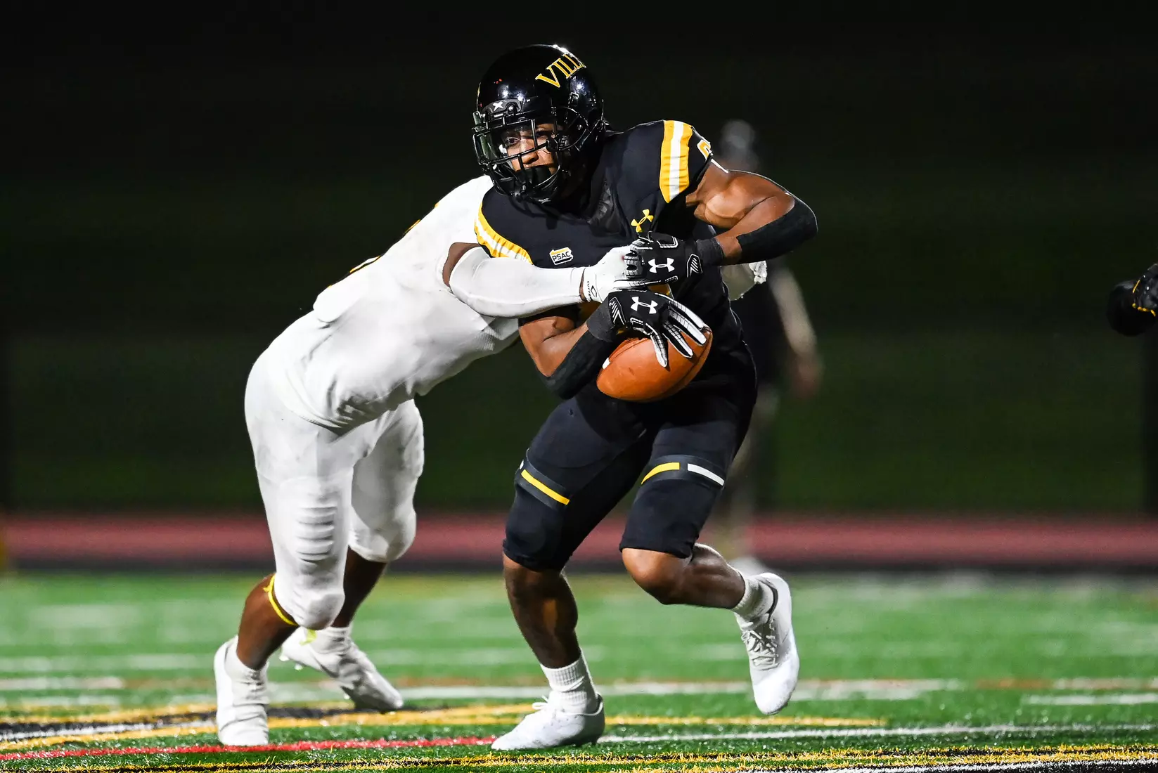 Millersville vs. American International football game at Chryst Field at Biemesderfer Stadium in Millersville, PA on Thursday, September 2, 2021. Mark Palczewski/Millersville Athletics Photo.