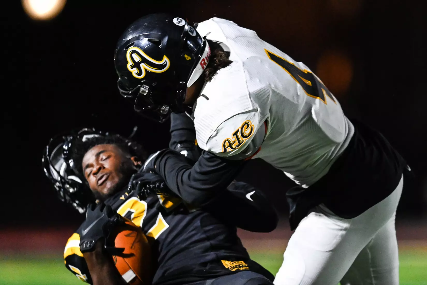 Millersville vs. American International football game at Chryst Field at Biemesderfer Stadium in Millersville, PA on Thursday, September 2, 2021. Mark Palczewski/Millersville Athletics Photo.