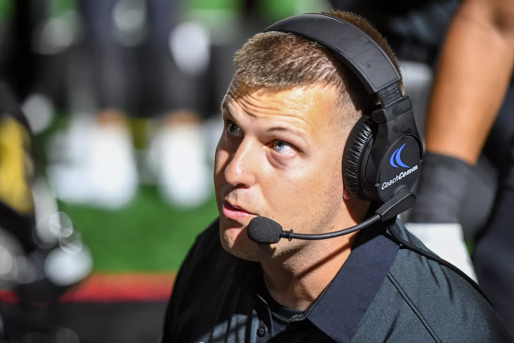Millersville vs. American International football game at Chryst Field at Biemesderfer Stadium in Millersville, PA on Thursday, September 2, 2021. Mark Palczewski/Millersville Athletics Photo.
