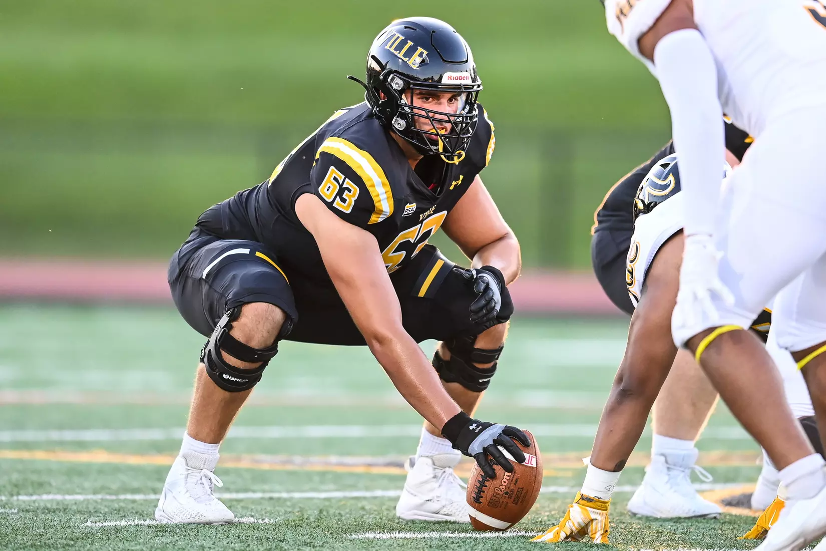 Millersville vs. American International football game at Chryst Field at Biemesderfer Stadium in Millersville, PA on Thursday, September 2, 2021. Mark Palczewski/Millersville Athletics Photo.