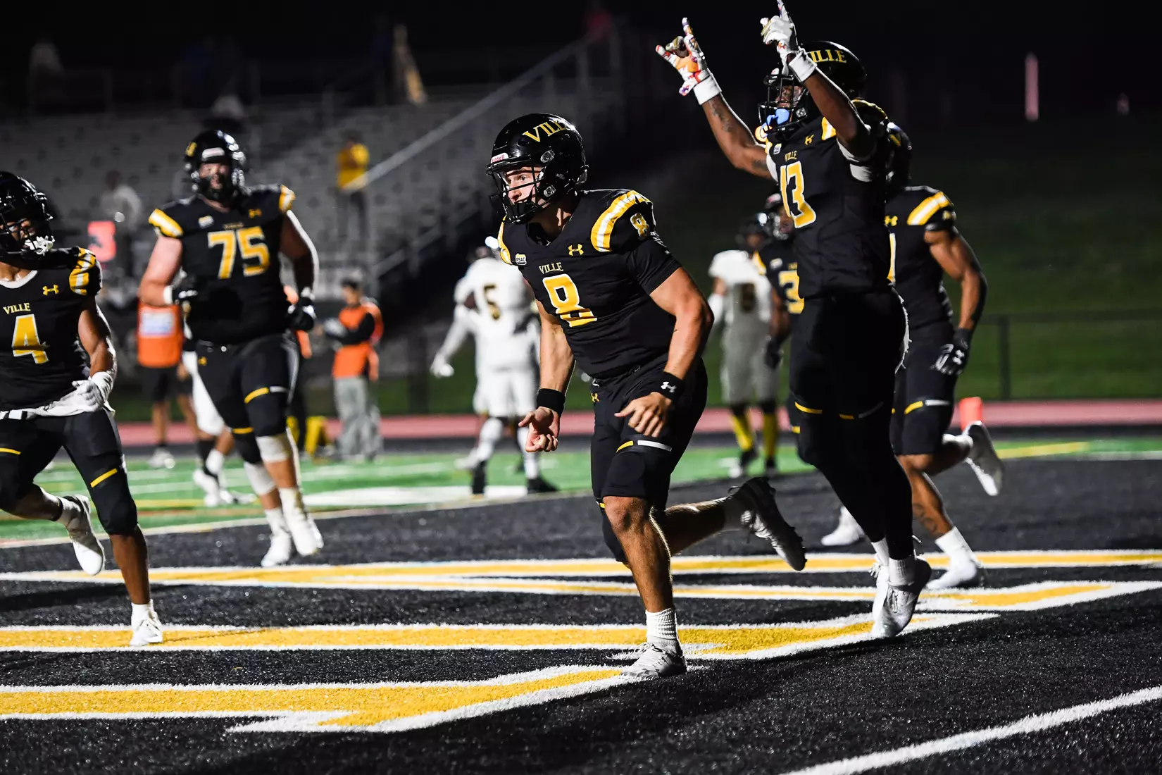 Millersville vs. American International football game at Chryst Field at Biemesderfer Stadium in Millersville, PA on Thursday, September 2, 2021. Mark Palczewski/Millersville Athletics Photo.