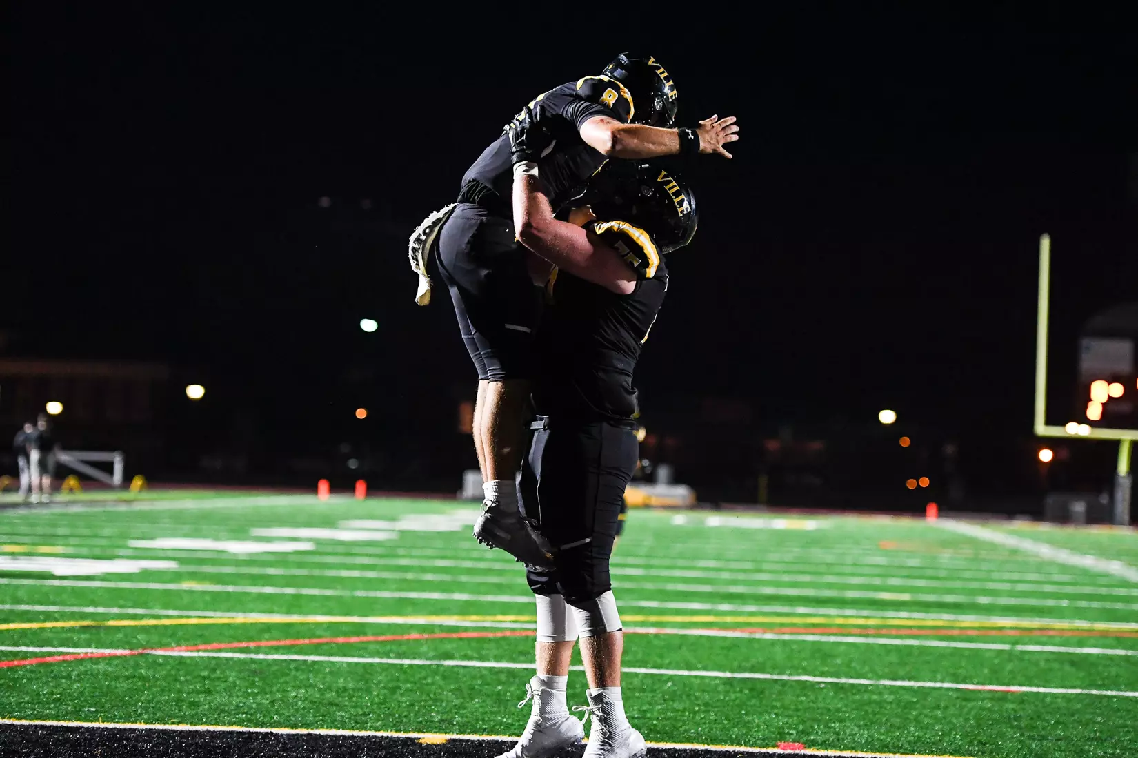 Millersville vs. American International football game at Chryst Field at Biemesderfer Stadium in Millersville, PA on Thursday, September 2, 2021. Mark Palczewski/Millersville Athletics Photo.