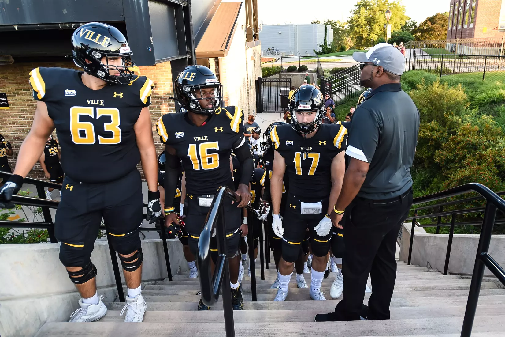 Millersville vs. American International football game at Chryst Field at Biemesderfer Stadium in Millersville, PA on Thursday, September 2, 2021. Mark Palczewski/Millersville Athletics Photo.