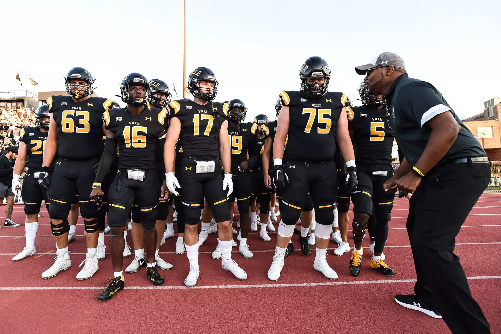 Millersville vs. American International football game at Chryst Field at Biemesderfer Stadium in Millersville, PA on Thursday, September 2, 2021. Mark Palczewski/Millersville Athletics Photo.