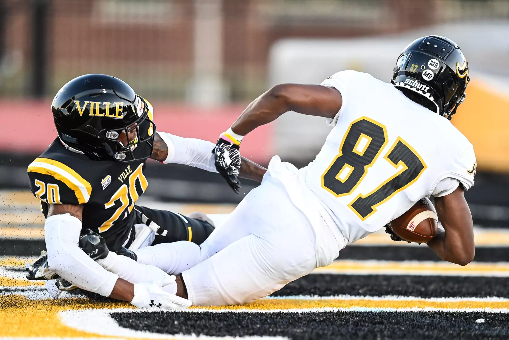Millersville vs. American International football game at Chryst Field at Biemesderfer Stadium in Millersville, PA on Thursday, September 2, 2021. Mark Palczewski/Millersville Athletics Photo.