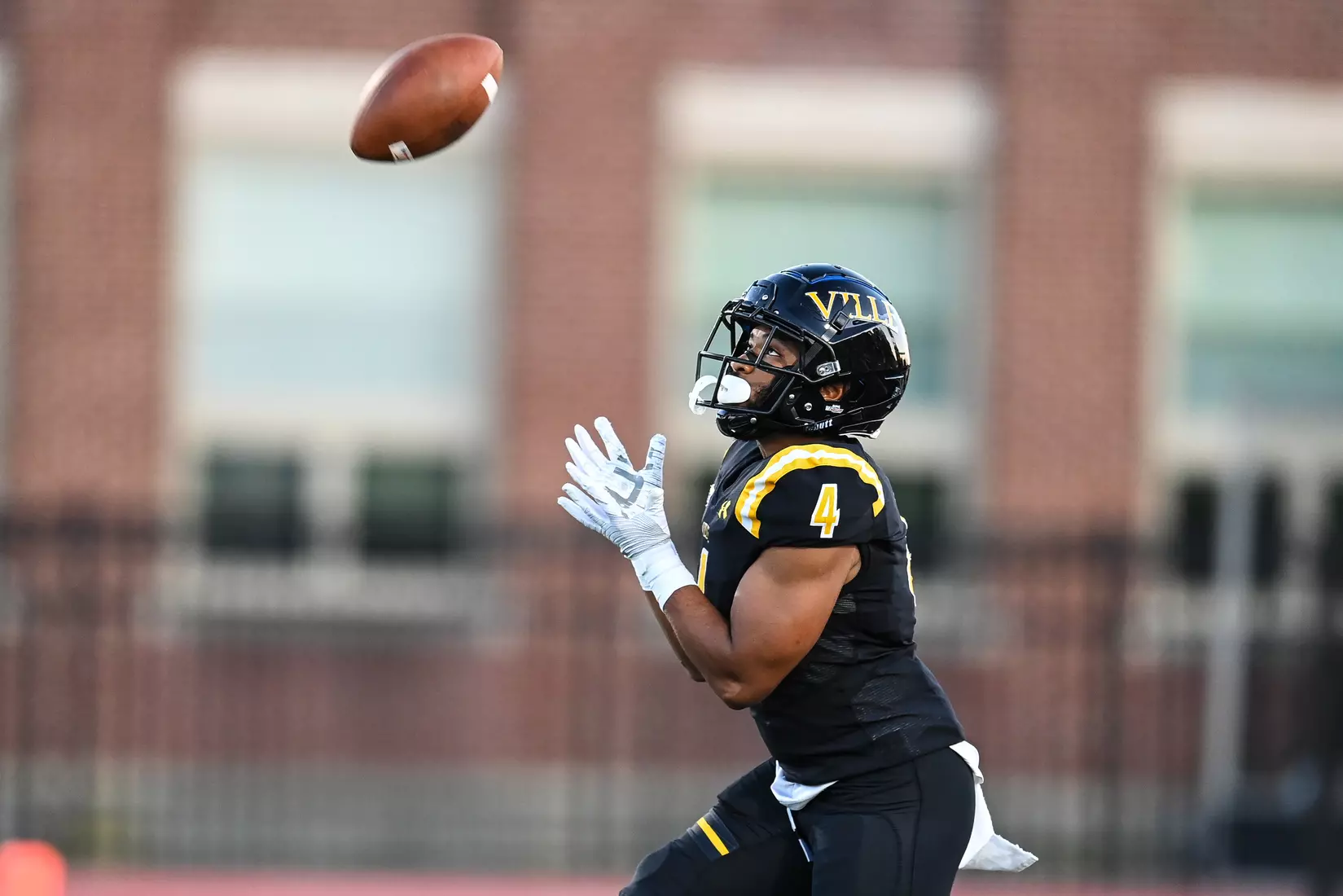 Millersville vs. American International football game at Chryst Field at Biemesderfer Stadium in Millersville, PA on Thursday, September 2, 2021. Mark Palczewski/Millersville Athletics Photo.