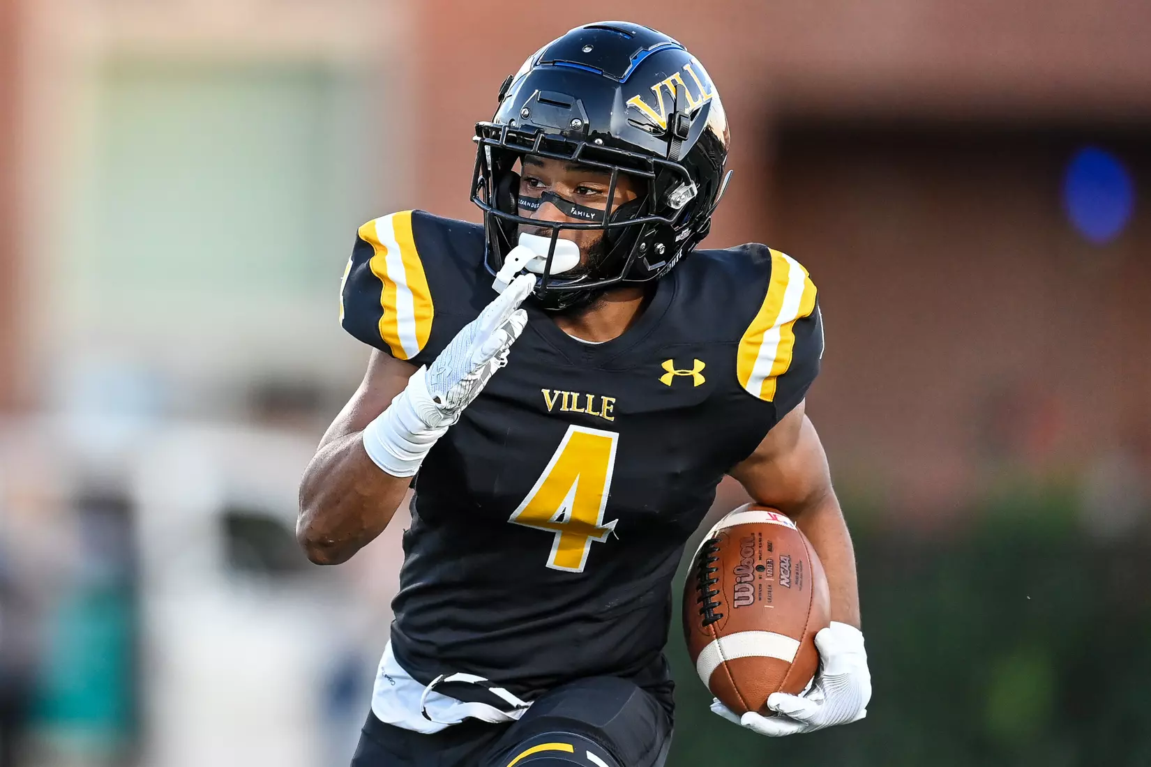 Millersville vs. American International football game at Chryst Field at Biemesderfer Stadium in Millersville, PA on Thursday, September 2, 2021. Mark Palczewski/Millersville Athletics Photo.